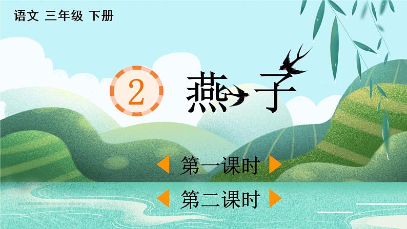 小学语文部编版三年级下册第2课《燕 子》课件(2023春)01