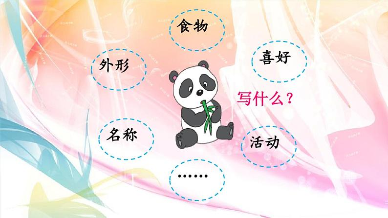 习作:国宝大熊猫(课件)部编版语文三年级下册第7页