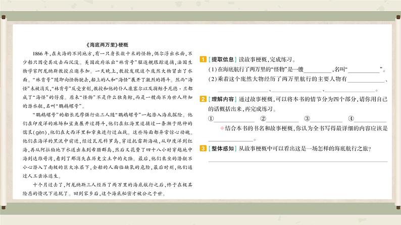 部编版六下语文期末专题 7-1 课外阅读(一)名著与散文 课件07