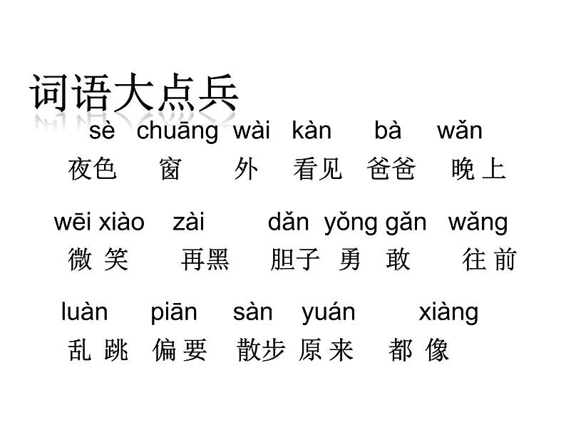 部编版一年级语文下册--9 夜色(精品课件)02