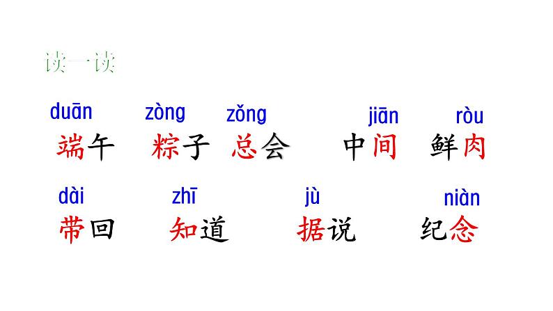 部编版一年级语文下册--10.端午粽(精品课件1)第6页