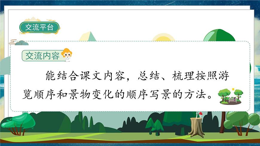 《習(xí)作例文：頤和園、七月的天山》課件第2頁