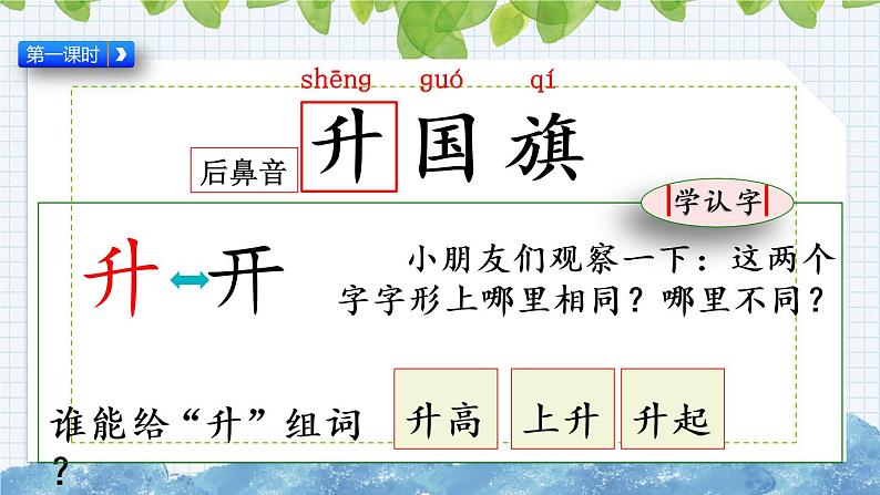 部编版语文一年级上册《识字10 升国旗》课件第2页