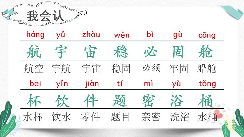 (上课课件)18.太空生活趣事多-人教版语文二年级下册第六单元第6页