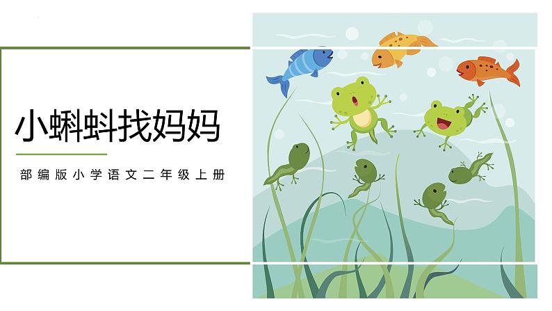 1 小蝌蚪找妈妈(课件)二年级上册语文 部编版第1页