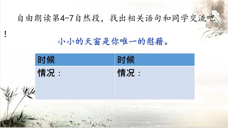 语文部编版4年级下册3课 天窗1课件PPT05