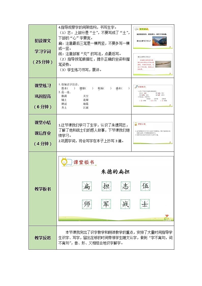 16《朱德的扁担》课件+教案+练习课件+朗读视频02
