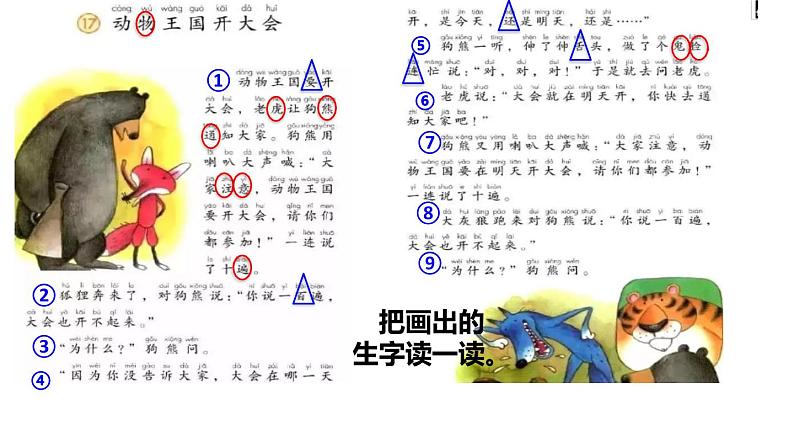 部编版一年级语文下册--17.动物王国开大会(优质课件)第3页
