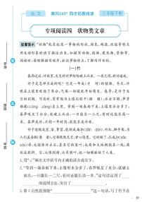 （2023春）-人教版小学语文（三下）-同步拓展阅读 专项阅读四 状物类文章