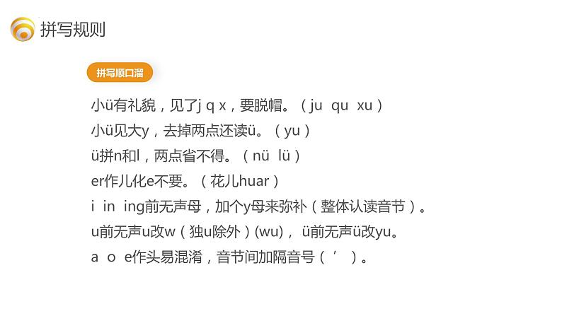 小升初部编版语文基础知识专项复习课件:专题1 汉语拼音07
