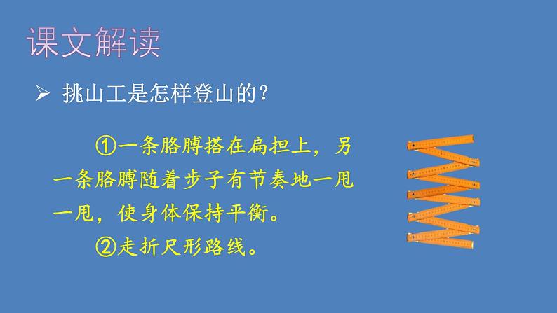 部编版四年级语文下册--25 挑山工(优质课件1)第8页