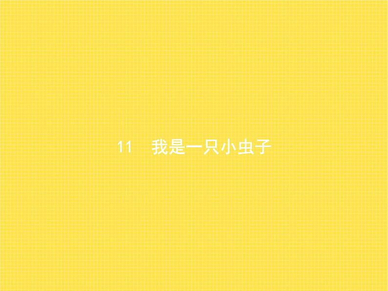 人教版小学语文二年级下册课文11我是一只小虫子教学课件第1页