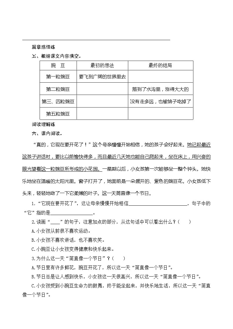 05《一个豆荚里的五粒豆》第2课时 课件+教案+课时测评+导学案设计02
