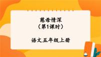 小学语文人教部编版五年级上册慈母情深公开课ppt课件