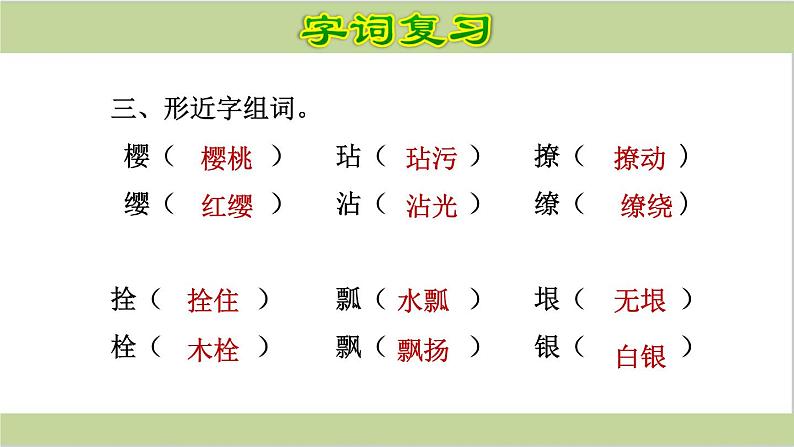 部编语文五年级语文下册《期末总复习课件》第6页