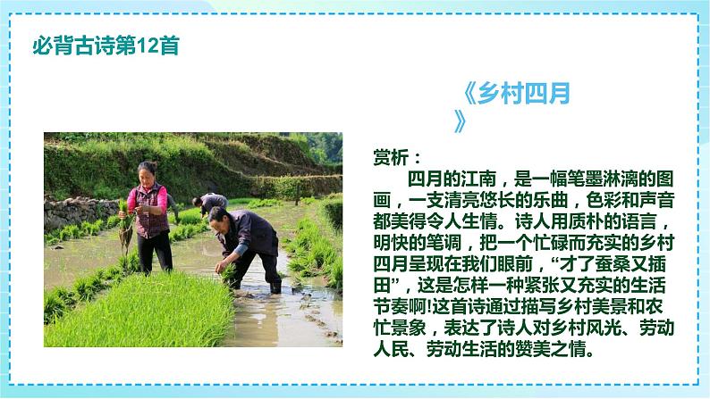 2023部编版小升初专项复习《必背古诗(2)》课件PPT第7页