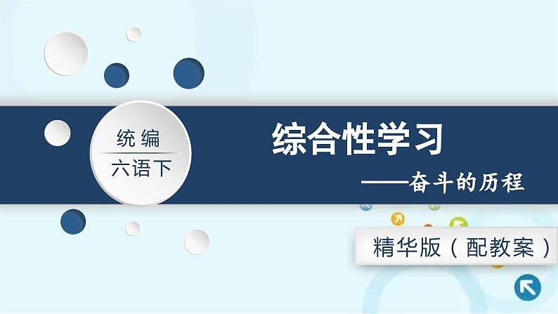 部编版语文六年级下册 综合性学习 奋斗的历程 课件02