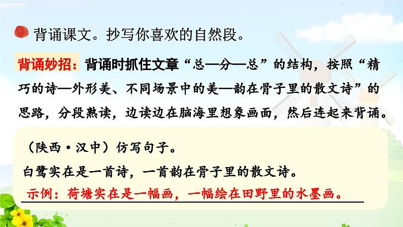 部编版语文五年级上册第一单元教材习题答案课件05
