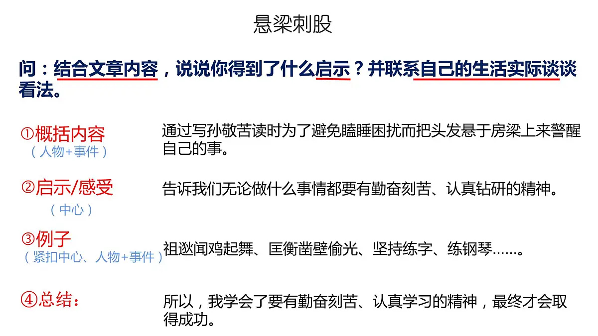 阅读理解常考题型:说说你对这句话的理解课件PPT第7页