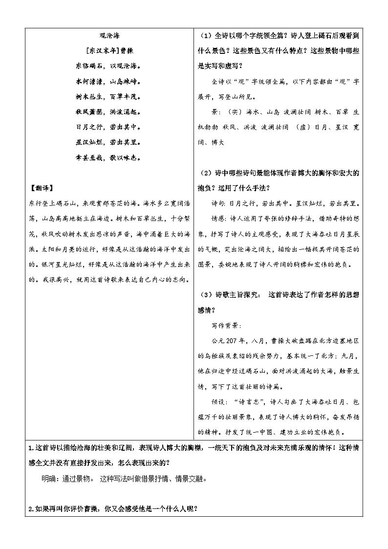 专题21 同步讲义:《古代诗歌四首》新课预习-2023年小升初语文无忧衔接 (统编版)(解析版)第3页