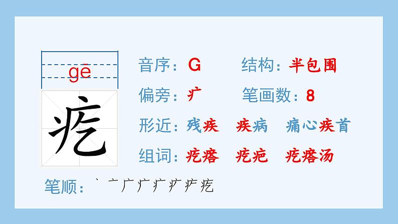 部编版六年级语文上册(生字课件)9.竹节人第3页