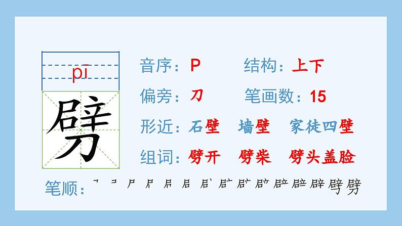 部编版四年级语文上册(生字课件)12.盘古开天地05