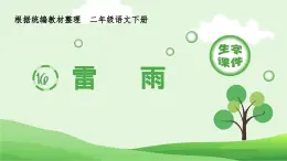 部编版二年级语文下册（生字课件）16 雷雨