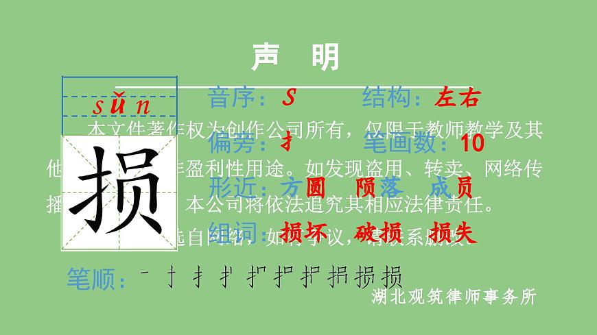 部編版五年級語文下冊(生字課件)10 青山處處埋忠骨第7頁