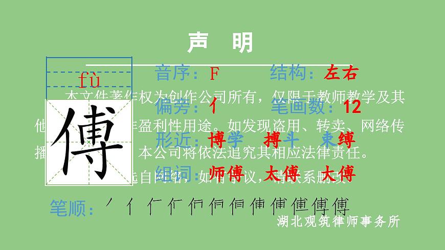 部編版五年級語文下冊(生字課件)14 刷子李第3頁
