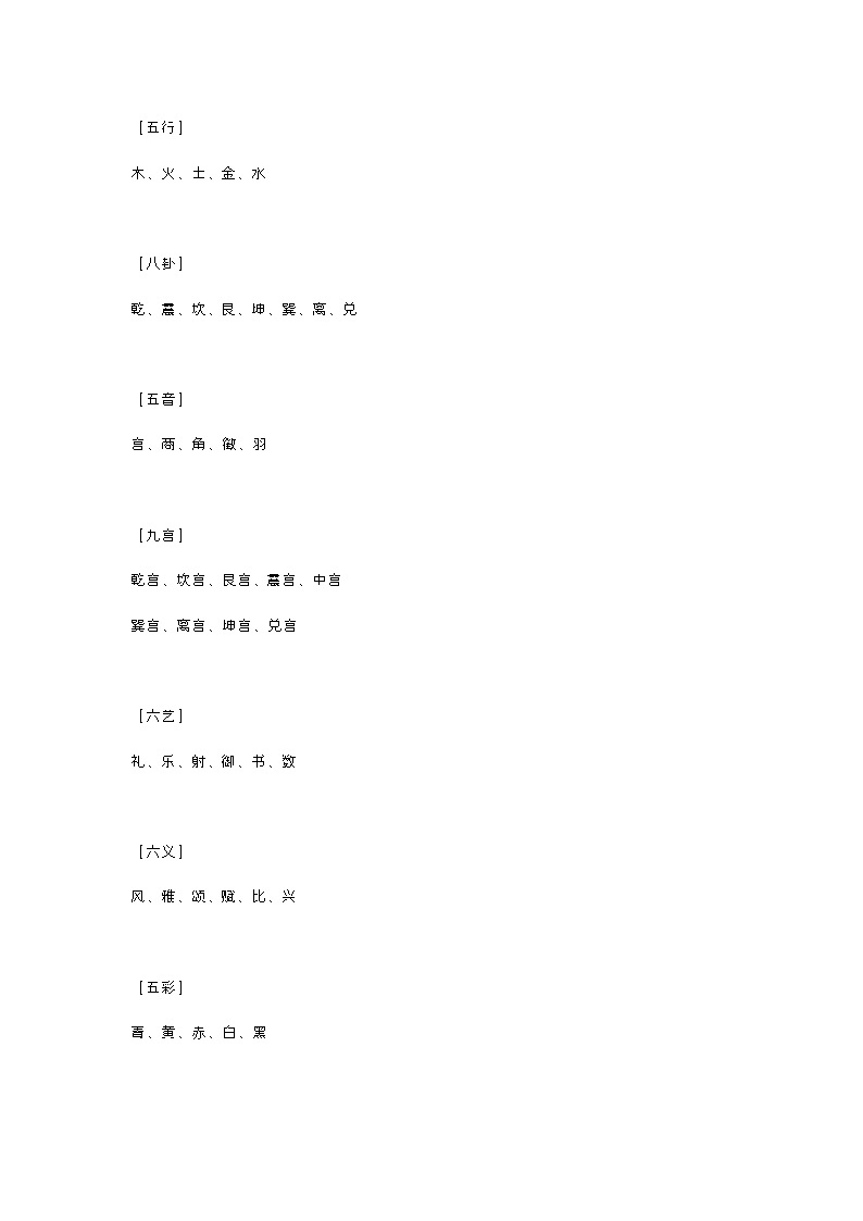 小学语文资料：70个中国文化常识01