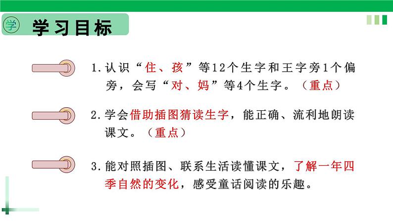 一年级语文上册第八单元课文四《14小蜗牛》精品同步PPT课件+教案+说课稿+课文朗读+图片素材04