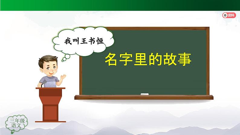 【授课课件】三年级上册语文 第四单元《口语交际 名字里的故事》(人教部编版)第6页