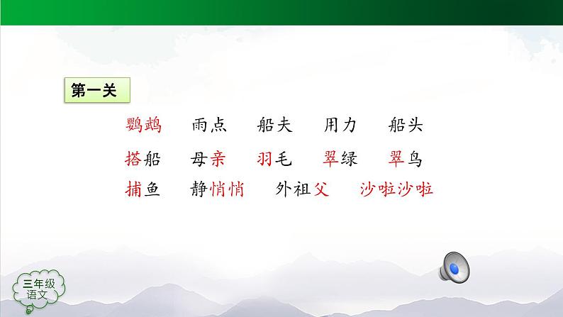 【授课课件】三年级上册语文 15《搭船的鸟》第二课时(人教部编版)第3页
