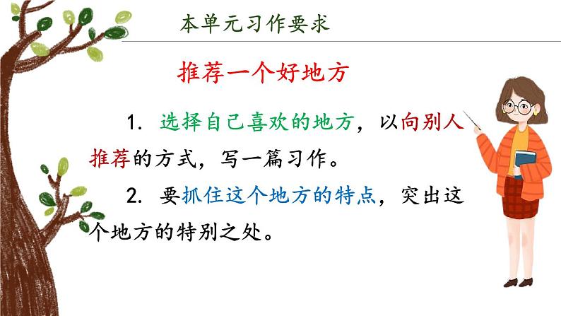 第一单元 习作:推荐一个好地方(课件)-小学语文2023-2024学年四年级上册(统编版)第8页