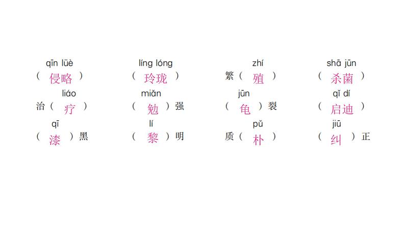 人教版小学语文五年级上册专项复习一拼音课件第3页