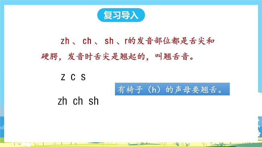 人教部編語文1上 8.《zh ch sh r》第二課時第2頁