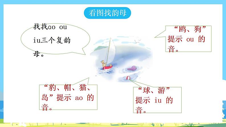 人教部编语文1上 10.《ao ou iu 》课件第6页