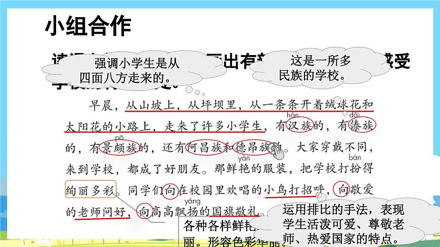 統(tǒng)編版3上語文 1.1《 大青樹下的小學(xué)》 課件第8頁