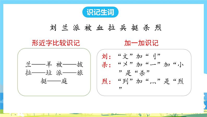 人教部编语文2上 第6单元 18.《 刘胡兰 》PPT课件+教案08
