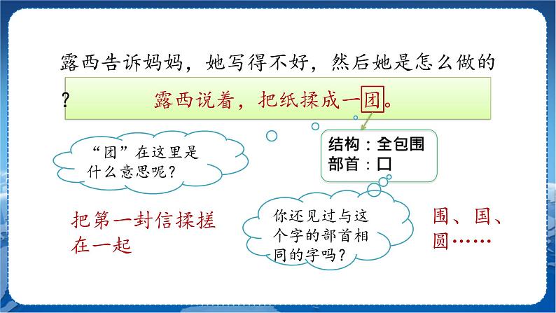 人教部编语文2上 第3单元 6一封信 PPT课件+教案+练习04