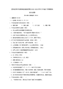 贵州省毕节市黔西县星星学校2022-2023学年六年级下学期期末语文试卷（文字版含答案解析）