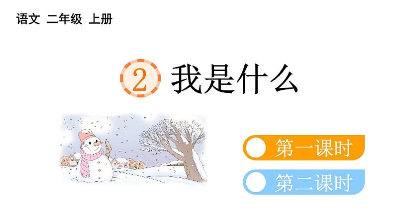 小学语文部编版二年级上册第2课《我是什么》课件(2023秋新课标版)第1页