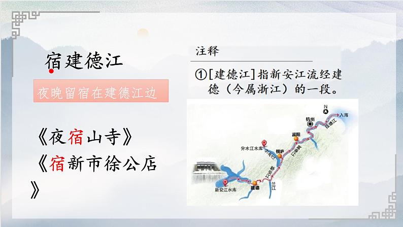 统编版语文六年级上册3古诗词三首宿建德江课件第4页