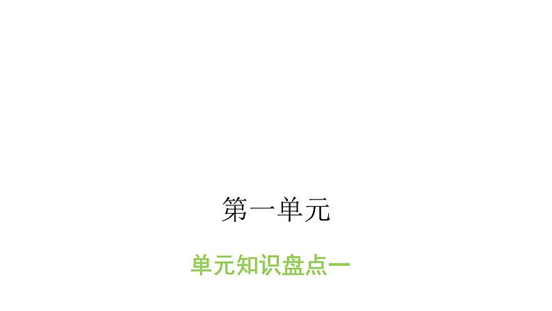 人教版小学语文四年级上册第一单元知识盘点一课件第1页