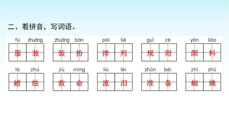 人教版小学语文三年级上册期末专项复习一课件第3页