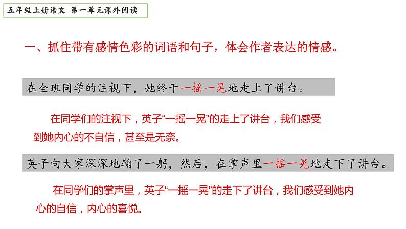 五年级上册第一单元课外阅读(阅读指导+真题训练)部编版2023-2024学年课件PPT第5页