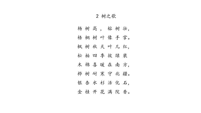 2023秋统编版语文二年级上册第二单元 第2课 树之歌 第一课时【课件】第8页