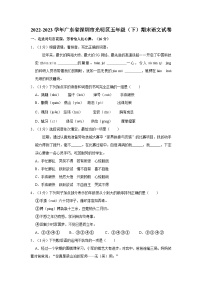 广东省深圳市光明区2022-2023学年五年级下学期期末语文试卷