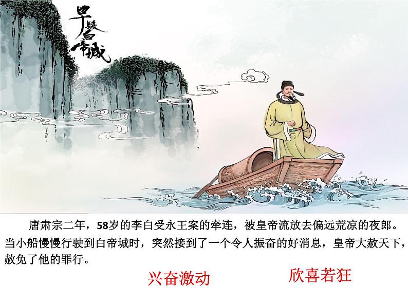 古诗教学《早发白帝城》PPT(张霞)第7页