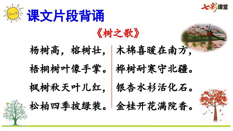 统编版小学语文二年级上册 专项6:积累背诵复习课件06